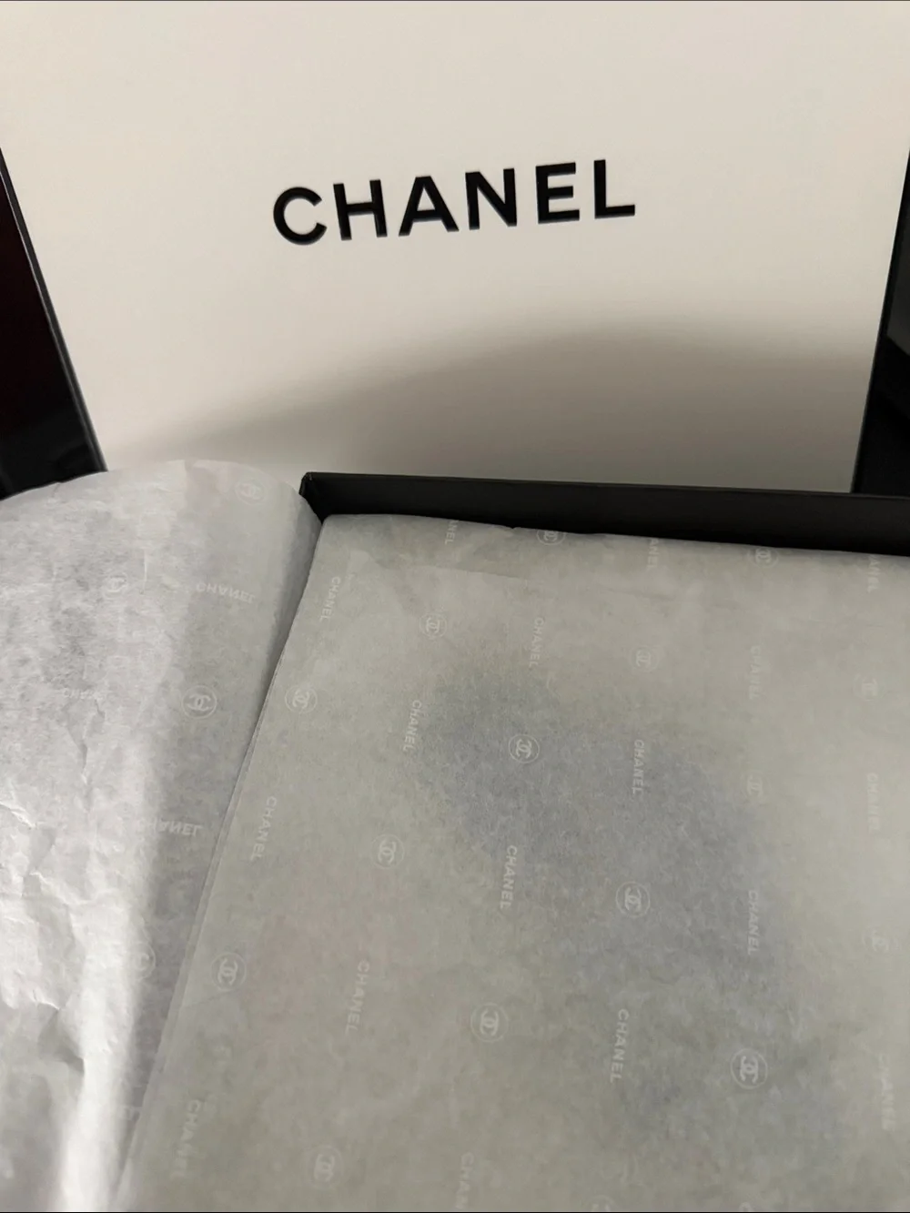 CHANEL Black Makeup Brushes- blush and powder
